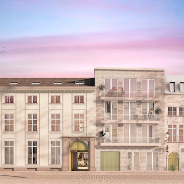 Reconversion monument with new-build homes