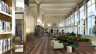 Herbestemming en interieur grote beurszaal van de Beurs Voor Diamanthandel te Antwerpen