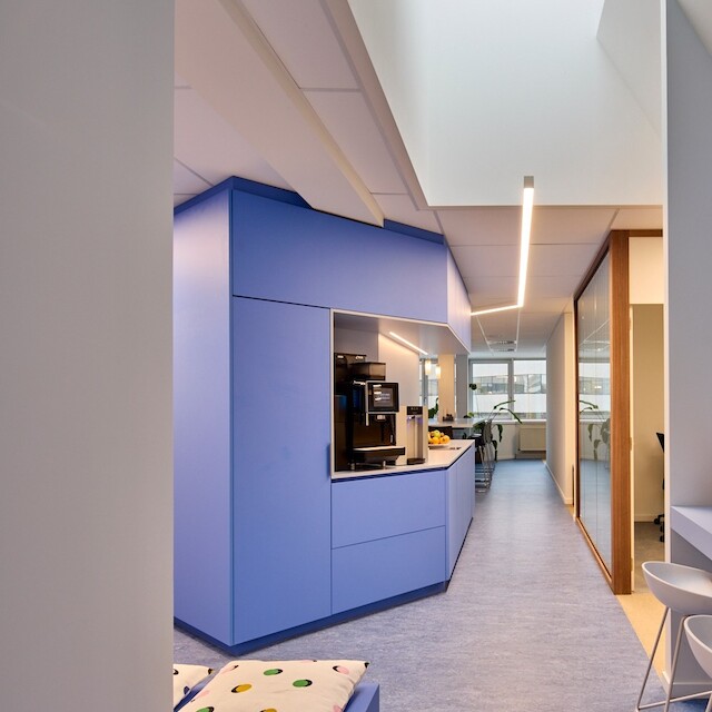 SPACE WELL: Distinct zoning for office re-design.