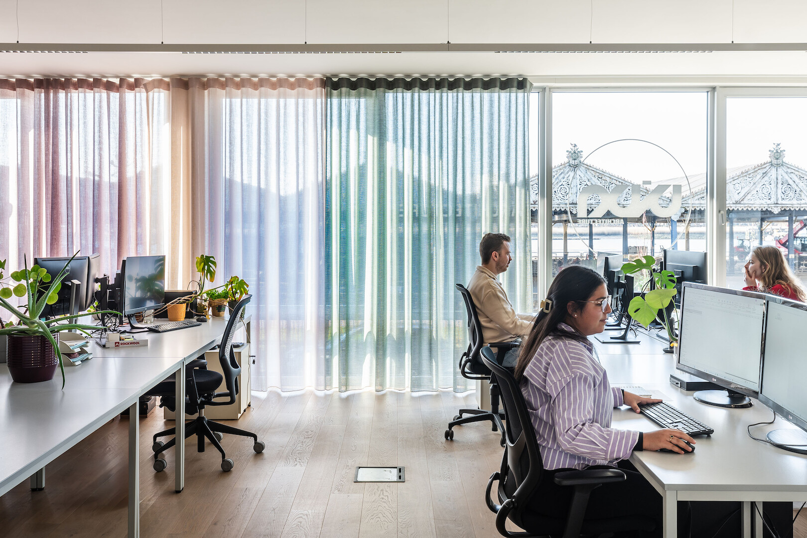 A soft-hued creative hub in the heart of Antwerp