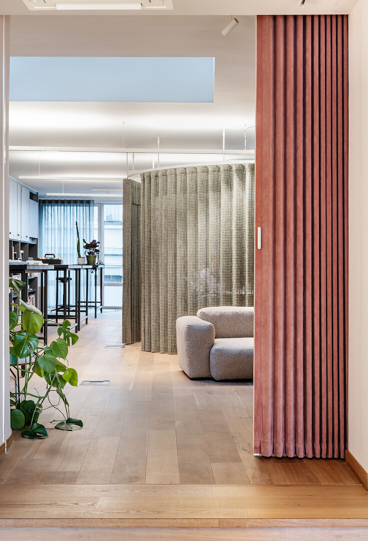 A soft-hued creative hub in the heart of Antwerp