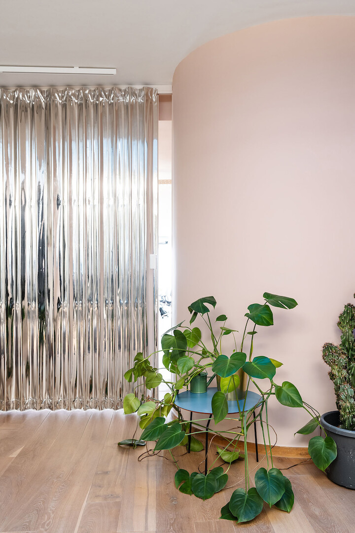 A soft-hued creative hub in the heart of Antwerp
