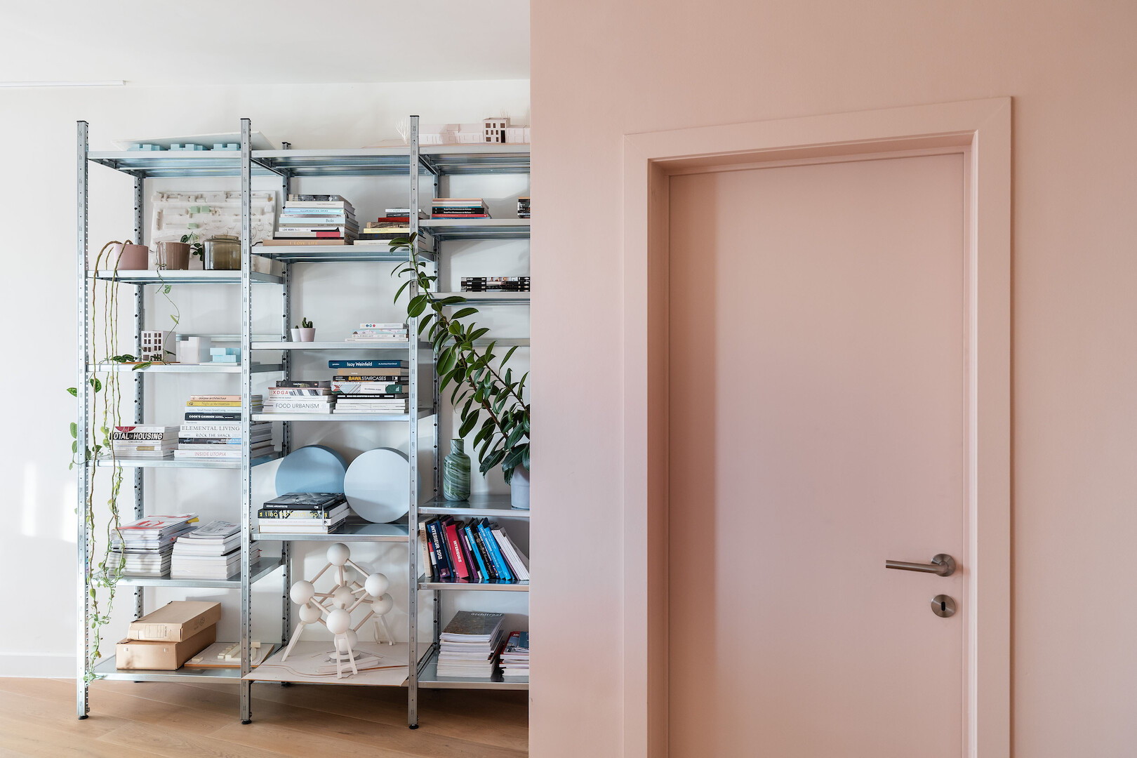 A soft-hued creative hub in the heart of Antwerp
