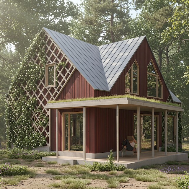A HOUSE IN THE FOREST: The simple, but sustaina