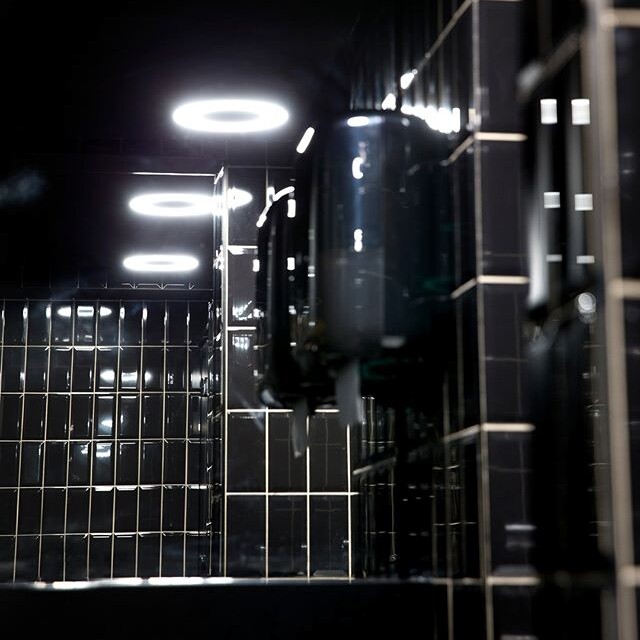 BATHROOM TILES SPECIAL: … Shiny black tiles for…